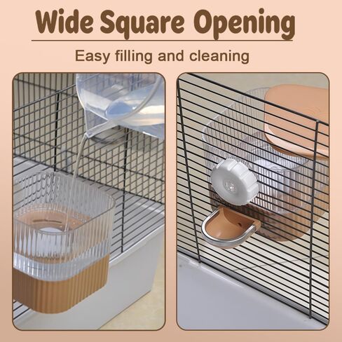 Marchul No Drip Rabbit Water Dispenser 650ml, Top Fill Pet Water Bowl Bottle Dishwasher-Safe for Rabbits, Bunny Guinea Pig Ferret, Puppy Kitten, Other Small Animals, BPA Free in Kuwait