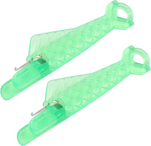 Hordion 10Pcs Fish Mouth Sewing Machine Needle Threader, Fish Type Needle Threader Automatic Sewing Needle Threader Tool, Quick Sewing Machine Loop Easy Selfthread Needle Threaders in Saudi Arabia