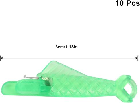Hordion 10Pcs Fish Mouth Sewing Machine Needle Threader, Fish Type Needle Threader Automatic Sewing Needle Threader Tool, Quick Sewing Machine Loop Easy Selfthread Needle Threaders in Saudi Arabia