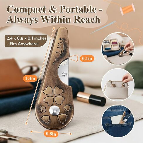 Enhon 2 حزمة خيوط إبرة للخياطة اليدوية، 5.1 بوصة × 2.8 بوصة × 0.5 بوصة خيط غزل عتيق لخيط التطريز، الغزل، ماكينة الخياطة، خيوط سهلة لكبار السن والمبتدئين in Saudi Arabia