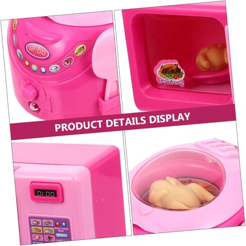2Pcs Kitchen Appliance Simulation Rice Cooker and Microwave for Pretend Play Safe and Fun Home Appliance Model for Boys for Creative Playhouse Activities in Saudi Arabia