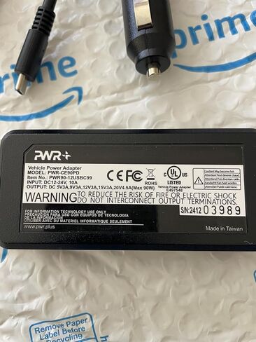 محول الطاقة لشاحن الكمبيوتر المحمول USB-C: Lenovo Yoga Thinkpad MacBook Pro Air LG Gram Razer Blade Stealth Chromebook Pixel Acer Swift Samsung Asus Dell Microsoft التوافق العالمي USB C PD3 in Kuwait