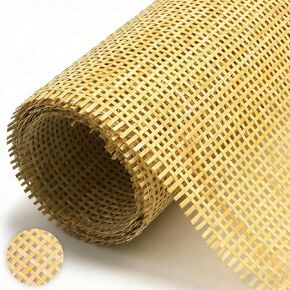 Nyuemystery 24" x 72" Natural Rattan Cane Webbing Roll for Caning Projects, Furniture, Chair, Cabinet, Bed, Door, DIY Home Decor in Kuwait