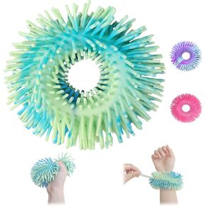 ألعاب تململ التقاط الجلد، سوار حسي لتخفيف هوس نتف الشعر، سوار قابل للتمدد ألعاب أصابع تململ لتخفيف القلق (أخضر) in Kuwait