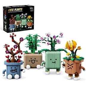 4 Pack Botanicals Flowers Plants Building Set, Botanical Collection Blocks Toy for Adults and Kids DIY Home Desk or Shelf Decor Gift for Valentine’s Day in Saudi Arabia