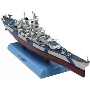 1:1000 Scale Alloy Warship Model for WWII US BB-61 Lowa Battleship Miniature for Nautical Enthusiasts in Saudi Arabia