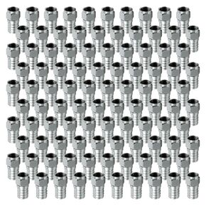 GE RG6 Crimp-On F-Type Connectors, 2-Pack, Replace Broken Connectors and Assemble RG6 Cables, Weatherproof, 35050 in Kuwait