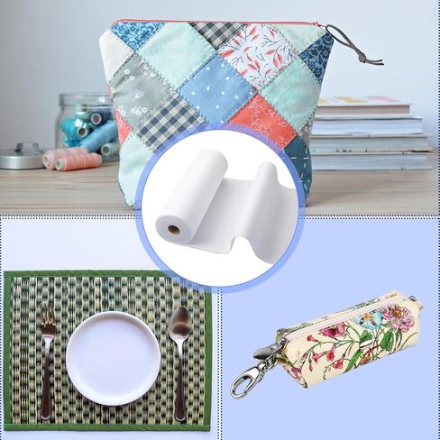 Soft Foam Stabilizer Sew in Soft and Stable Foam Stabilizer Adaptable Cut into Variable Sizes Strengthen for Machine Embroidery, Hand Sewing, Quilting, Piecing Projects(36''x79'') in Saudi Arabia