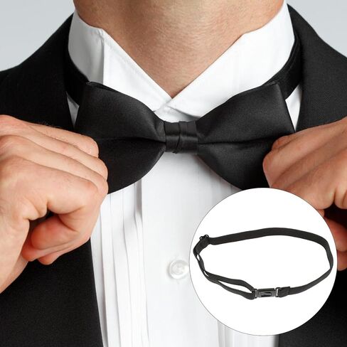 10Pcs Adjustable Bow Tie Elastic Strap Band for Men Wedding Party DIY Bowknot Tie Accessories in Kuwait