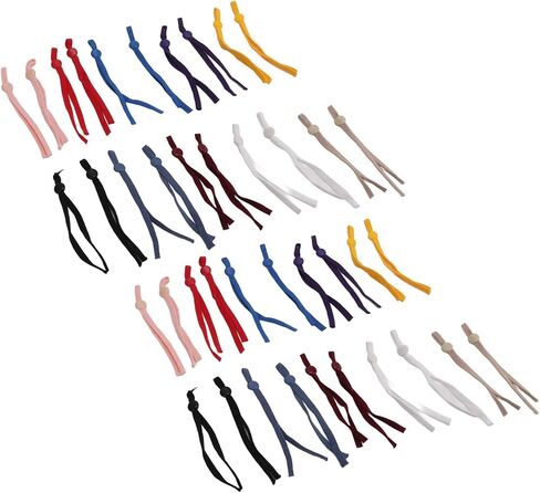 سلسلة قناع مرنة قابلة للتعديل من Qiilu - 40 قطعة سلك متين عالي الكثافة مع إبزيم لحبل قناع الوجه DIY والمشروعات اليدوية in Saudi Arabia