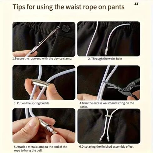 1 Set Pants Elastic Waist Drawstring,Adjustable 2Metre Sweatpants Waist Drawstring Strap Waistband with Buckle for DIY(Color2) in Saudi Arabia