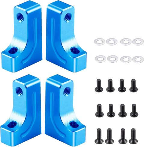 RC Servo Mount Upgrade Part Replace 4pcs Aluminum Servo Mount Stay (L/R) Kit Compatible with Tamiya TT02 TT02RR TT02FT TT02D 1/10 RC Crawler Car Upgrades in Saudi Arabia