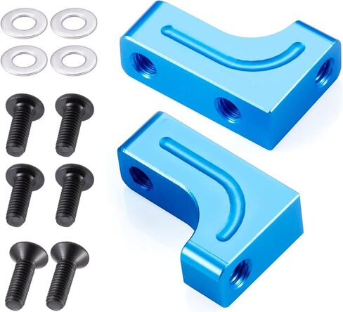 RC Servo Mount Upgrade Part Replace 4pcs Aluminum Servo Mount Stay (L/R) Kit Compatible with Tamiya TT02 TT02RR TT02FT TT02D 1/10 RC Crawler Car Upgrades in Saudi Arabia