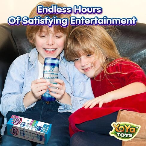 YoYa Toys Liquimo Spiral Liquid Motion Bubbler Timer for Kids - Bubble Drop Hourglass - Fidget Toys for Autistic Children Activity - Office Desk Top Accessories, Holiday Stocking Stuffers in Kuwait