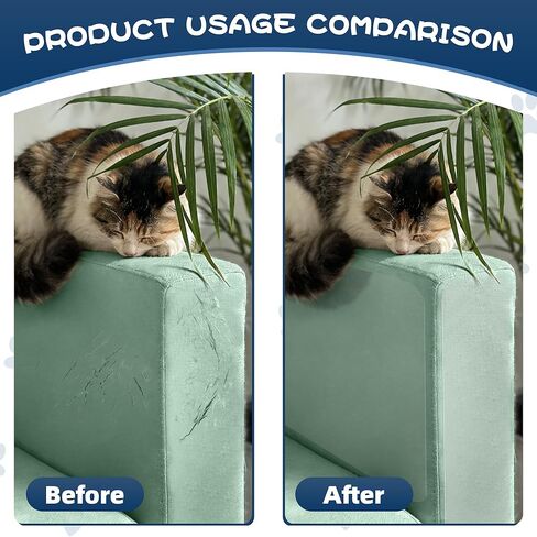 16PCS Large Anti Cat Scratch Furniture Protector for Sofa, Doors, Couch Corner Protectors from Cats Claws Scratching, Heavy Duty Anti-Claw Shield for Fabric Sofas in Saudi Arabia
