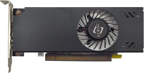 بطاقة رسومات 51RISC Radeon RX 550 LP، بطاقة فيديو صغيرة الحجم 4 جيجابايت GDDR5 صغيرة الحجم للألعاب بدقة 4K لسطح المكتب/الكمبيوتر الصغير SFF بطاقة فيديو (RX 550 4 جيجابايت منخفضة) in Kuwait
