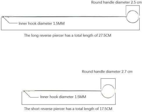 Loop Turner Hook with Latch,Sewing Loop Turner Hook Long LoopTurner Tool with Latch,Knot Grippers Tool for Silicone Beads Needle-Hook,for Fabric Belts Strips DIY Knitting Accessories,Sewing Concepts in Saudi Arabia