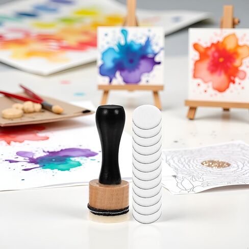 13pcs Mini Round Ink Blending Tool with Sponge Kits for Blending and More Control of Ink Placement Compact No More Inky Fingers Ink Blending Tool and Versatile Inking Tools Drawing Art Supplies in Saudi Arabia