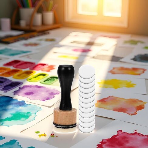 13pcs Mini Round Ink Blending Tool with Sponge Kits for Blending and More Control of Ink Placement Compact No More Inky Fingers Ink Blending Tool and Versatile Inking Tools Drawing Art Supplies in Saudi Arabia