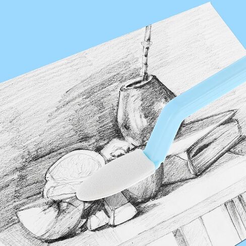 4 قطع من أدوات مزج الباستيل الزيتي، مجموعة إسفنجة للمسح والمزج، 40 منديلًا إسفنجيًا بديلاً لتسليط الضوء على تصحيح التظليل in Kuwait