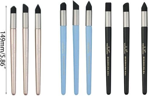 Color Shaper Paint Mixing Tool for Smearing Blending Highlighting Detailing Inclined Tip/Round Tip Pastel Blending Tool Color Shaper Tool Silicone Color Shaper Painting Tool Silicone Painting Brush in Saudi Arabia