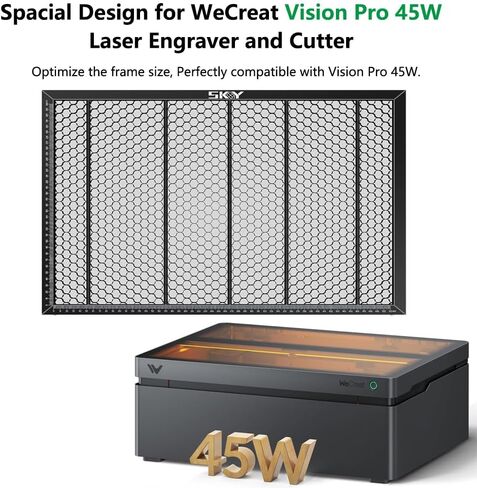 SKOUPHY Honeycomb Laser Bed for Wecreate Vision Pro Laser Engraver and Cutter Machine, Honeycomb Bed with Fixing pins for Vision Pro Laser Cutter 21.3 * 14.6 * 0.62 Inch in Saudi Arabia