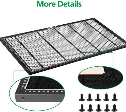 SKOUPHY Honeycomb Laser Bed for Wecreate Vision Pro Laser Engraver and Cutter Machine, Honeycomb Bed with Fixing pins for Vision Pro Laser Cutter 21.3 * 14.6 * 0.62 Inch in Saudi Arabia