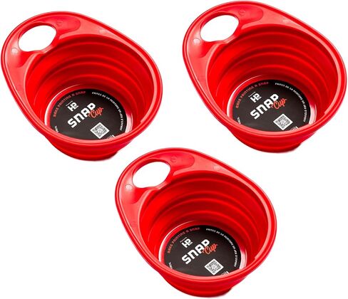 HP CO. HANDY PRODUCTS Collapsible Paint Handy Snap Cups – 3 Pack, Peel-Away Design for Mess-Free Cleanup, Ergonomic Grip, Portable Storage in Saudi Arabia
