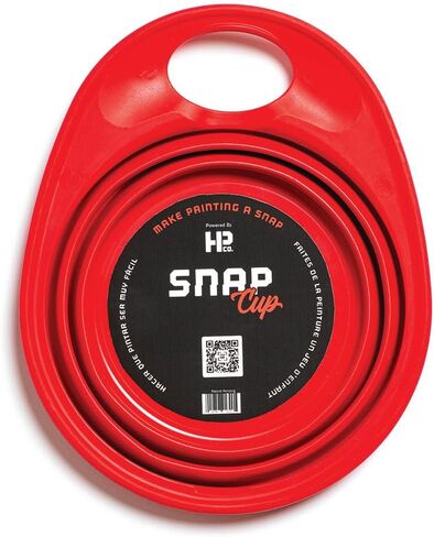HP CO. HANDY PRODUCTS Collapsible Paint Handy Snap Cups – 3 Pack, Peel-Away Design for Mess-Free Cleanup, Ergonomic Grip, Portable Storage in Saudi Arabia