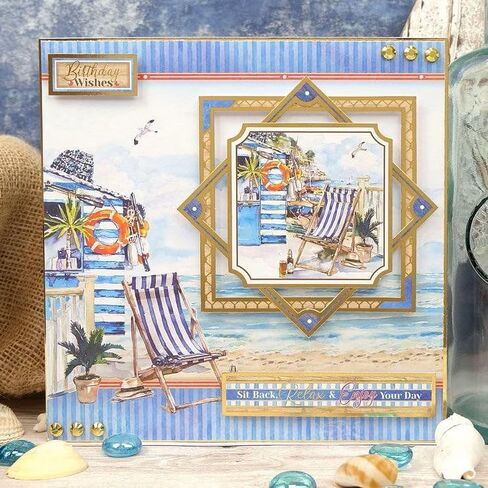 Hunkydory Crafts Deluxe Craft Pad - Picturesque Pastimes: 20-Sheet A4, Gold Foiled & Die-Cut Toppers, Cardstock, Inserts in Saudi Arabia
