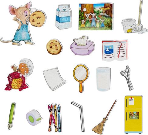 إذا أعطيت فأرًا لوحة من اللباد من الفلانيل، قصص من أجل ألعاب تعليمية تفاعلية لمرحلة ما قبل المدرسة، أنشطة تعليمية لسرد القصص in Kuwait