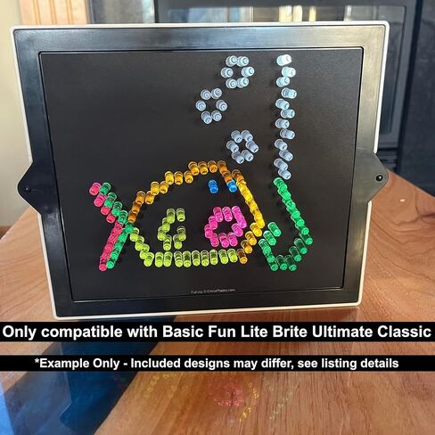 Starter Pack #2 - Template Pattern Refill Sheets for Lite Brite Ultimate Classic - (36 Pack - 7"x8") in Kuwait