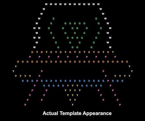 Starter Pack #2 - Template Pattern Refill Sheets for Lite Brite Ultimate Classic - (36 Pack - 7"x8") in Kuwait