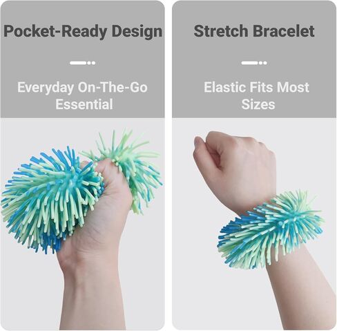 Skin Picking Fidget Toys, Sensory Bracelet for Trichotillomania Relief, Stretch Bracelet Picking Fidget Finger Toys Anxiety Relief (Green) in Saudi Arabia