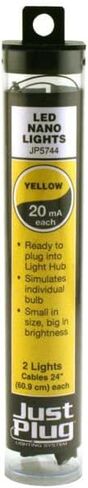 WOODLAND SCENICS JP5744 فقط قم بتوصيل ضوء LED نانو أصفر (2) in Kuwait