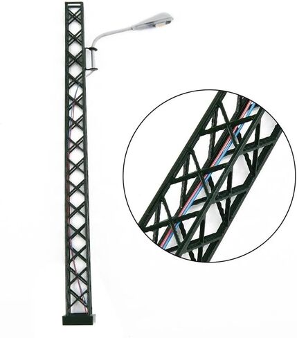 5 قطعة جديد H0 نموذج أضواء السكك الحديدية شعرية الصاري الخفيفة ، قياس H0 ضوء تخطيط LED مصباح in Kuwait