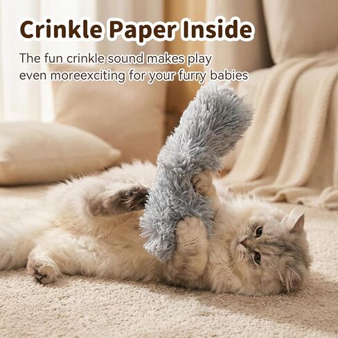 3 Pack Catnip Pillows Cat Toys, Soft and Durable Crinkle Sound with Catnip Inside, Interactive Soft Chew Kicker Kitten Toys for Indoor Cats Kitty, Promotes Kitty Exercise, Valentine's Day Toys in Saudi Arabia