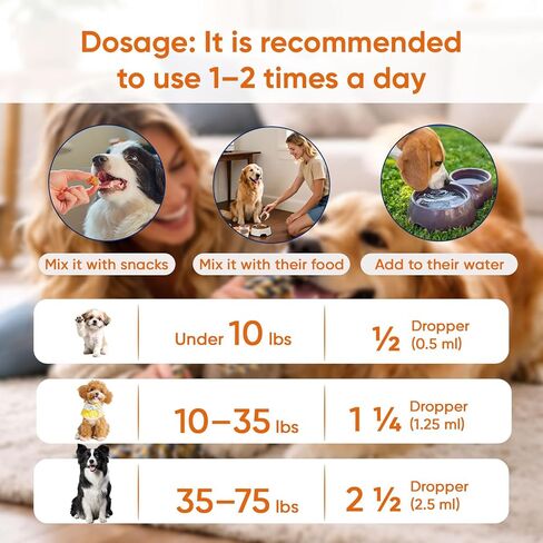 Yeast Infection Drops, Yeast Infection Treatment for Dogs - Dog Ear, Paw & Skin Itch Relief, Improves Coat & Skin, Inflammation Relief for Dogs - 2 fl oz (60ml) (1) in Saudi Arabia
