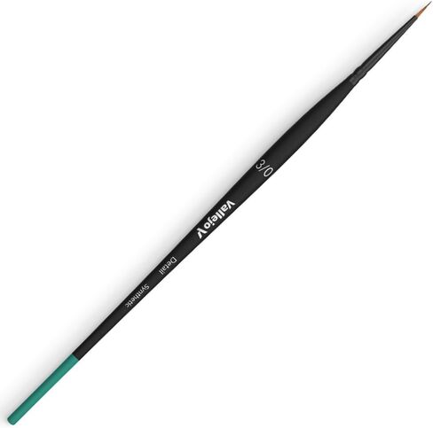 Vallejo - Detail Series Definition Set | Miniature Paint Brushes | Flagged Synthetic Bristles | Sizes 4/0, 3/0 and 2/0 | Lightweight and Ergonomic Wooden Handles | Ideal for Acrylic Detail Work in Saudi Arabia