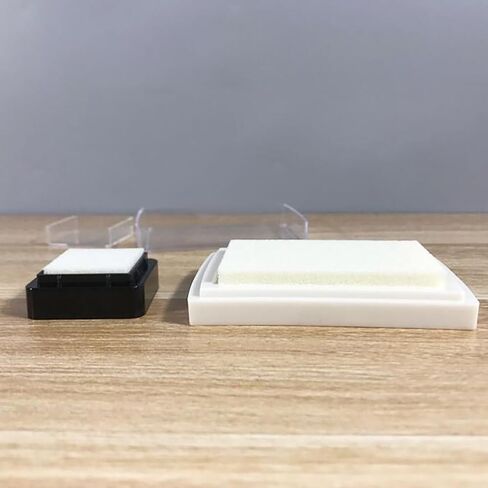 10 Pcs Empty Blank Ink Pads No Ink Foam Stamp Pad Inkless Fingerprint Stamp Pad Scrapbooking Ink Pad Refills Craft Stamp Pad Refills Uninked Ink Stamp Pad in Saudi Arabia