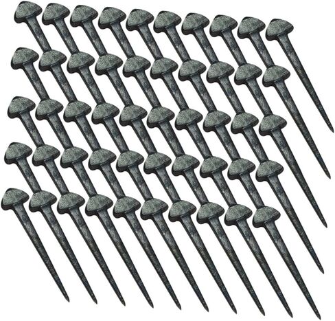 BESTonZON 50Pcs Durable Horseshoe Nails for Horse Hoof Care Replaceable Iron Hoof Fasteners Essential Portable Horse Equipment for Training and Grooming in Saudi Arabia