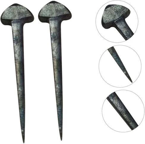 BESTonZON 50Pcs Durable Horseshoe Nails for Horse Hoof Care Replaceable Iron Hoof Fasteners Essential Portable Horse Equipment for Training and Grooming in Saudi Arabia