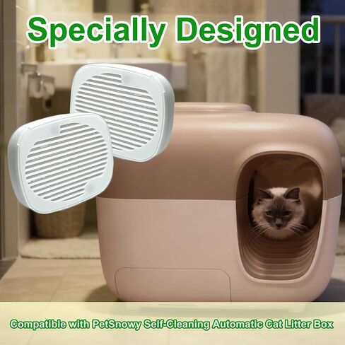 6 PCS Robertet Fragrance Box for Snow+ Automatic Cat Litter Box, Odor Remover for PetSnowy Self-Cleaning System, Monthly Change, Lemon-scented, Pets Deodorizing Pods (Lemon) in Saudi Arabia