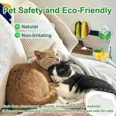 6 PCS Robertet Fragrance Box for Snow+ Automatic Cat Litter Box, Odor Remover for PetSnowy Self-Cleaning System, Monthly Change, Lemon-scented, Pets Deodorizing Pods (Lemon) in Saudi Arabia