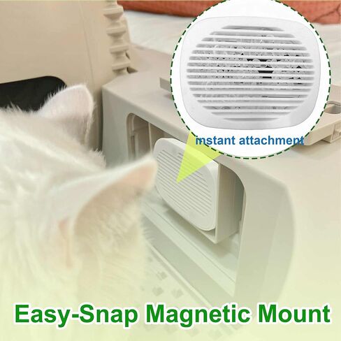 6 PCS Robertet Fragrance Box for Snow+ Automatic Cat Litter Box, Odor Remover for PetSnowy Self-Cleaning System, Monthly Change, Lemon-scented, Pets Deodorizing Pods (Lemon) in Saudi Arabia