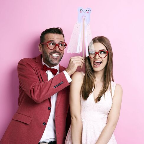 VOSAREA Fairy Wand with Ribbon Cute Teeth Fairy Stick Wand Prop Costume Accessories for Cospaly Party Dress Up Decorations in Kuwait