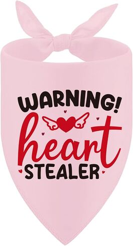 عيد الحب الكلب عصابات مضحكة، لطيف مثلث الحيوانات الأليفة وشاح الهدايا لمالكي محبي الكلاب، الأحمر الوردي القلب باندانا الملحقات للكلاب المتوسطة الكبيرة in Kuwait