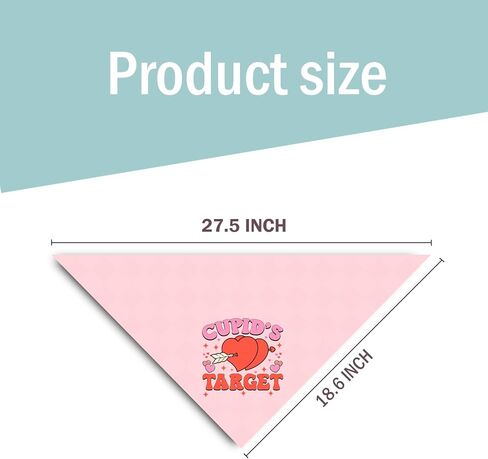 عيد الحب الكلب عصابات مضحكة، لطيف مثلث الحيوانات الأليفة وشاح الهدايا لمالكي محبي الكلاب، الأحمر الوردي القلب باندانا الملحقات للكلاب المتوسطة الكبيرة in Kuwait