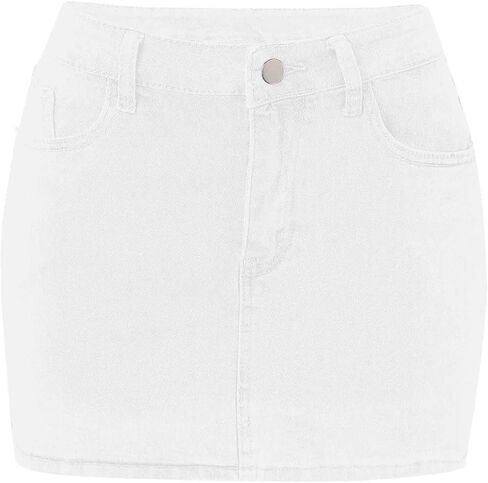Womens Denim Skirts Jean Short Mini Skirt Summer Outfits Fashion Cute Y2k Clothes with Pockets 2025 in Saudi Arabia