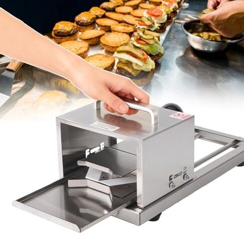Commercial Bagel Slicer - Cutting Even Bagels & Bun Slices,4 Cutting Height Available & Push-Pull Cutting Design, Hamburger Bun Slicing Machine in Kuwait